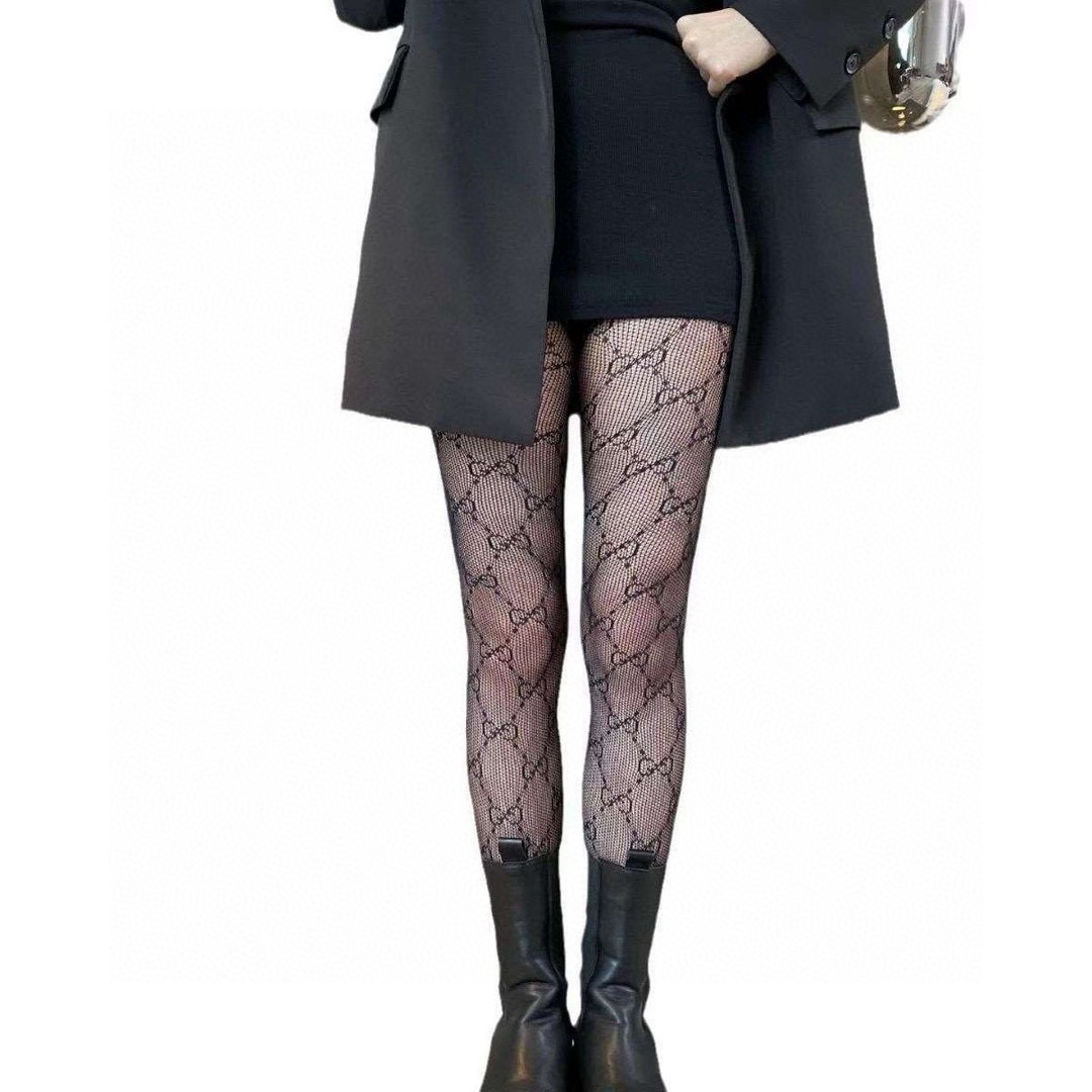 配包装（一盒1双）古琦Gucci古奇爆款小双G字母网袜 连裤袜🌟【腰部带logo】好看到爆炸 ，欧美大牌