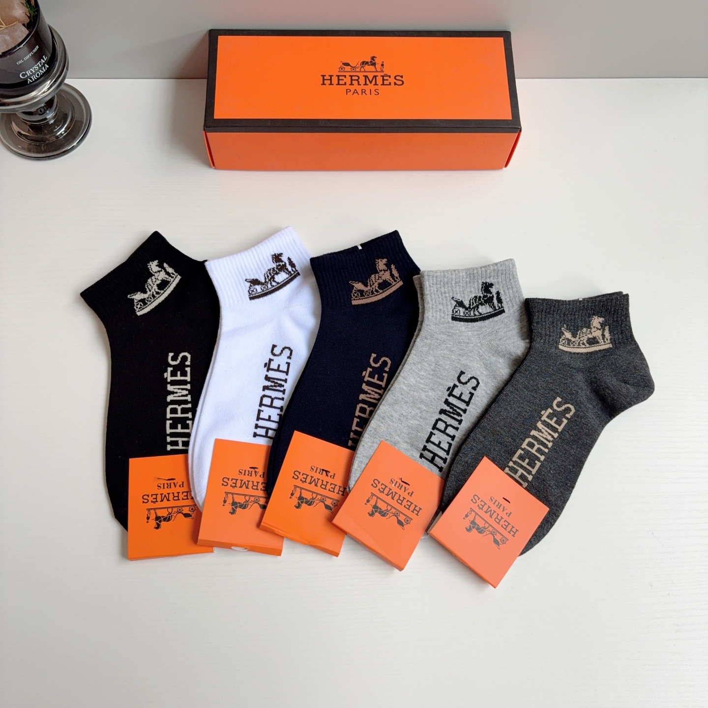NO:851288,Comes with packaging [5 pairs in a box] HERMES Men's Short Socks Crew Socks Super Soft, a must-have for trendy people, high-quality socks purchased from counters!  socks, stockings, socks, hermes, hermes, socks19860909配包装【一盒5双】 HERMES 爱马仕 男款短款袜子船袜超级柔软潮人必不能少的专柜代购品质袜子！袜子,丝袜,袜子,hermes,hermes,socks,accessory