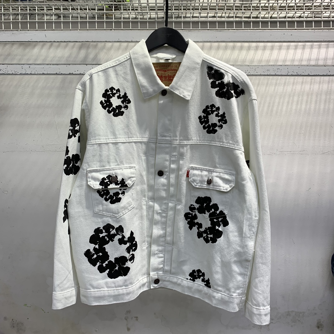 “Denim Tears Wood Cotton Cowboy Coat: High-Quality, Six Color Options, Various Sizes” - 图片 7