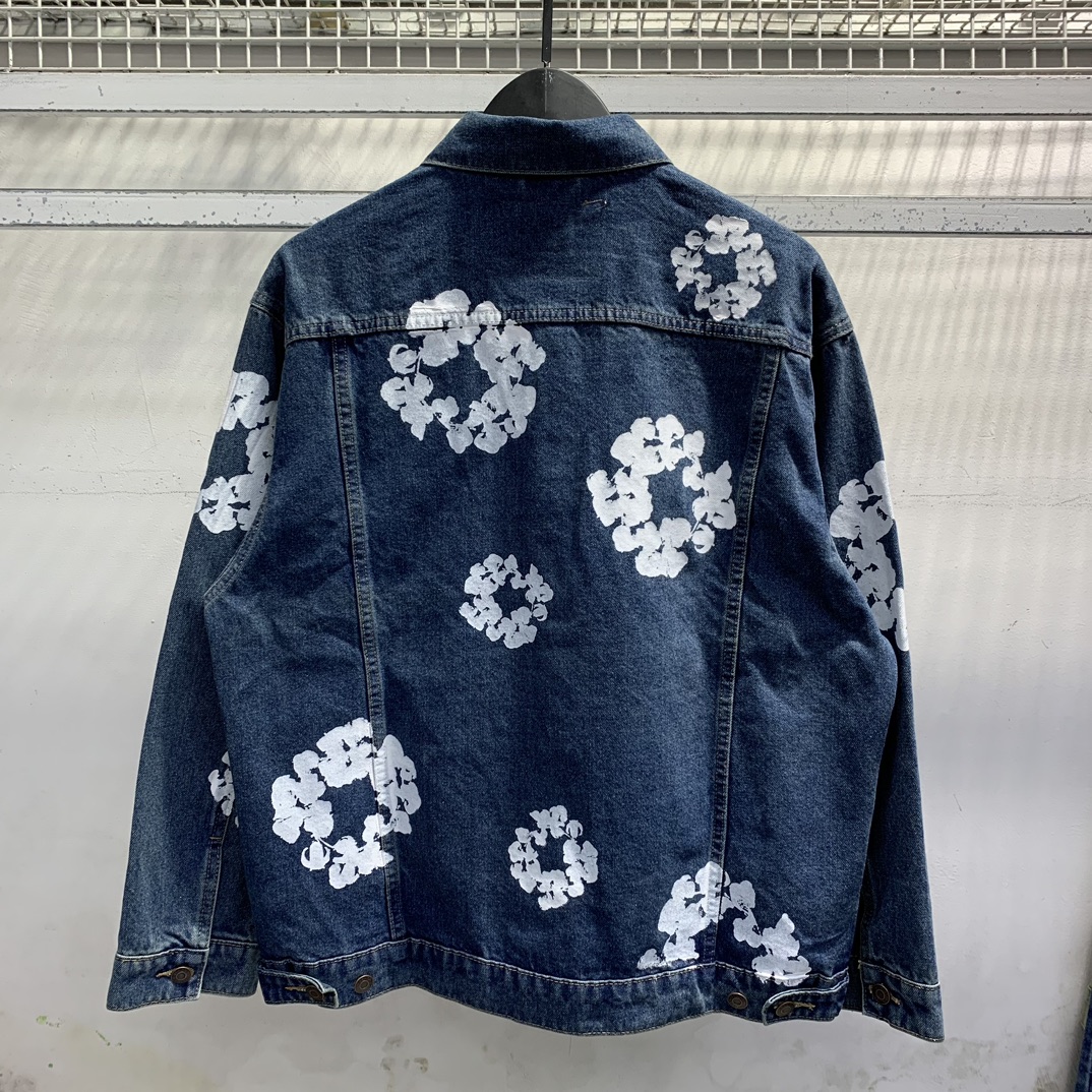 “Denim Tears Wood Cotton Cowboy Coat: High-Quality, Six Color Options, Various Sizes” - 图片 4