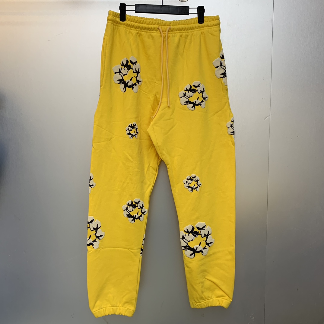 LDB Cactus Denim Tears Sweetpants: 100% Cotton Bubble-Protected Pants in Multiple Colors & Sizes