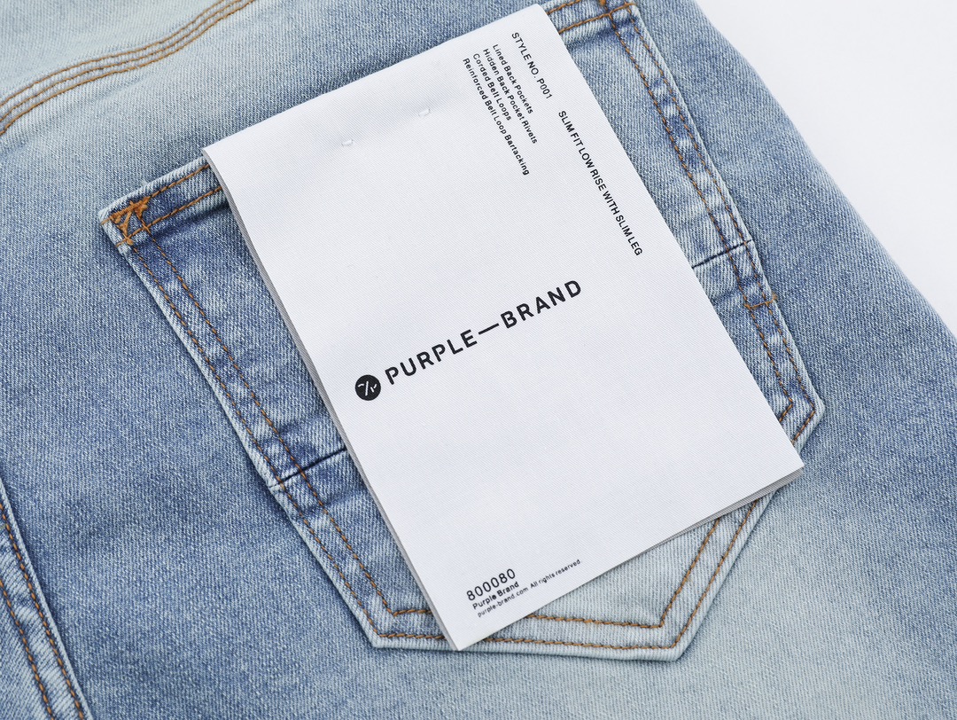 “PURPLE Brand: High-End Stereo Cutting Buttons for American Street Style Jeans” - 图片 4