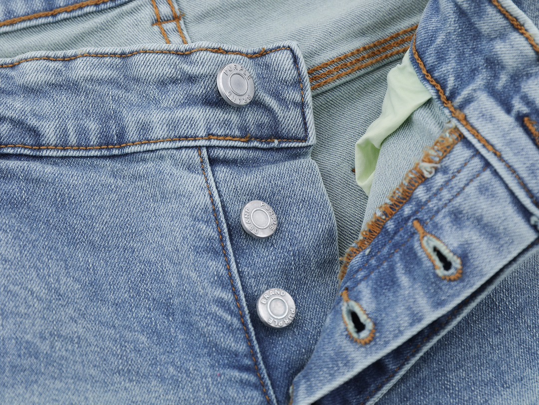 “PURPLE Brand: High-End Stereo Cutting Buttons for American Street Style Jeans” - 图片 5