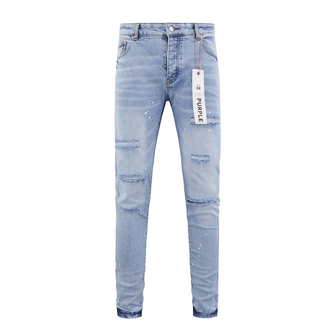 “High-End Purple-Brand Jeans: Quality, Detail, and American Style” - 图片 2