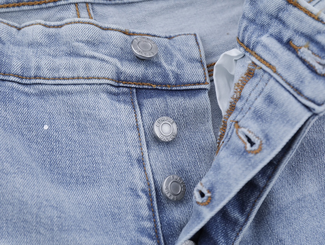 “High-End Purple-Brand Jeans: Quality, Detail, and American Style” - 图片 4