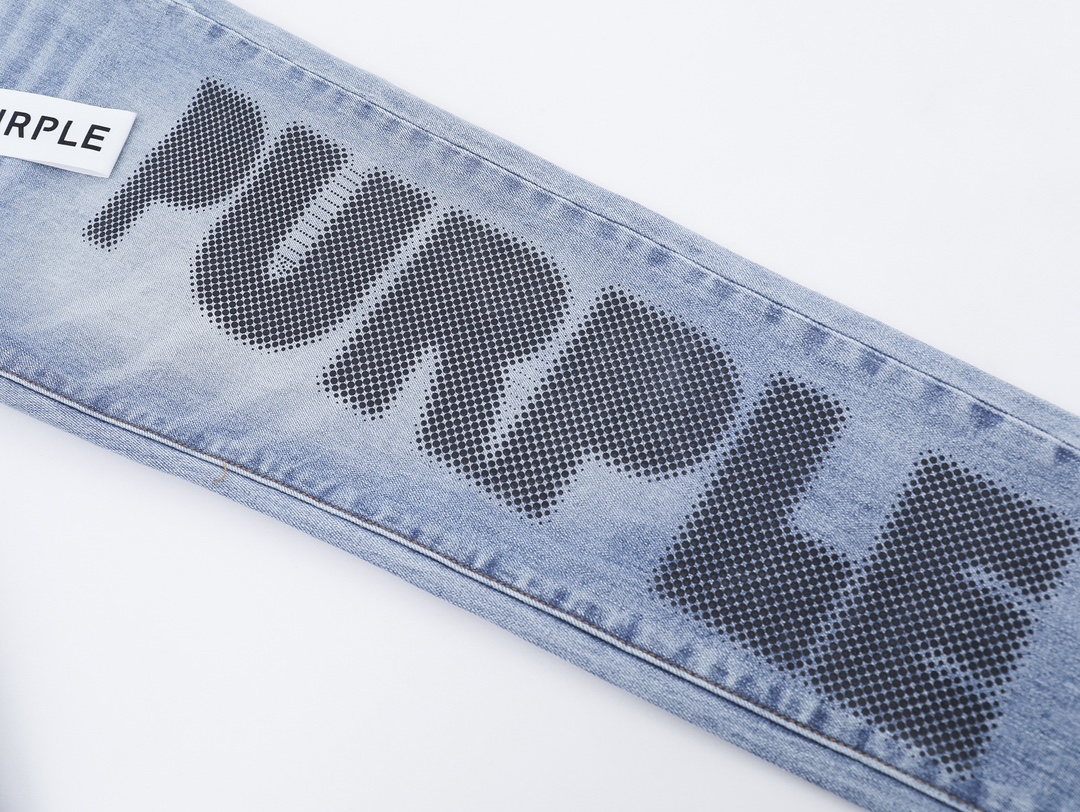 LDB PB135# Purple-Brand Pocket Jeans: High-End Quality American Street Fashion. - 图片 4
