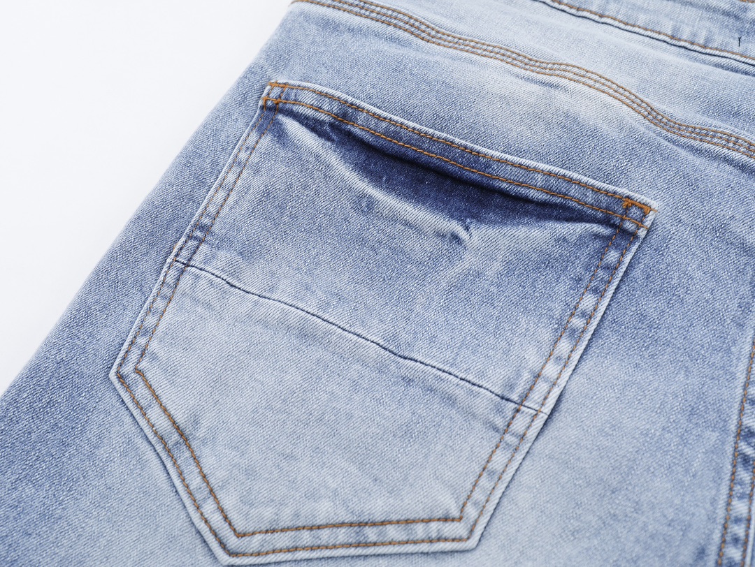 LDB PB135# Purple-Brand Pocket Jeans: High-End Quality American Street Fashion. - 图片 8