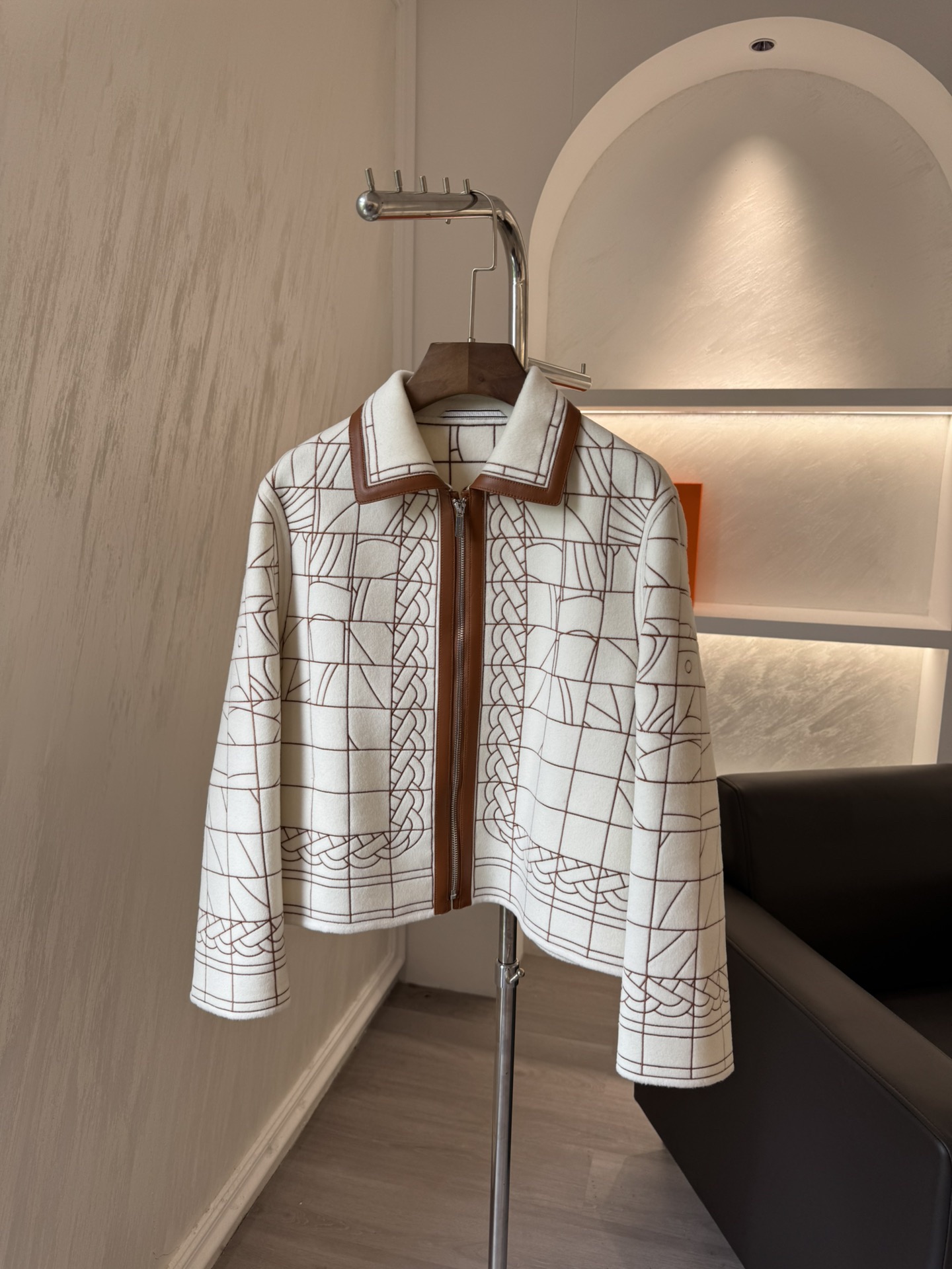 NO:900996,H family's new autumn and winter heavy-duty embroidered cashmere 90 wool 10 cashmere measured 36 38 40, Hermes-clothing, hermes,19860909H家秋冬新款重工刺绣羊绒 90羊毛10羊绒实测 36 38 40,爱马仕-服装,hermes,,Women's clothing
