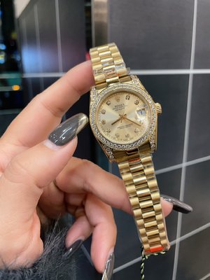 Rolex Datejust Good Watch Set With Diamonds Women