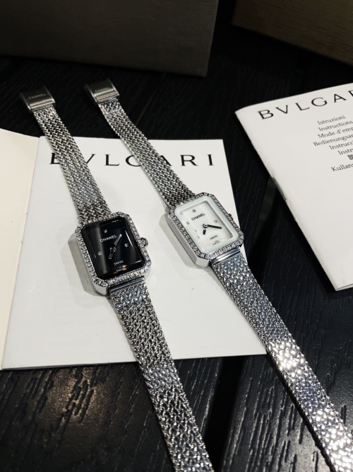 Chanel Première Vintage Women's Watch, Square Dial with Diamond, Steel Bracelet 1 Chanel Première Vintage Women's Watch, Square Dial with Diamond, Steel Bracelet