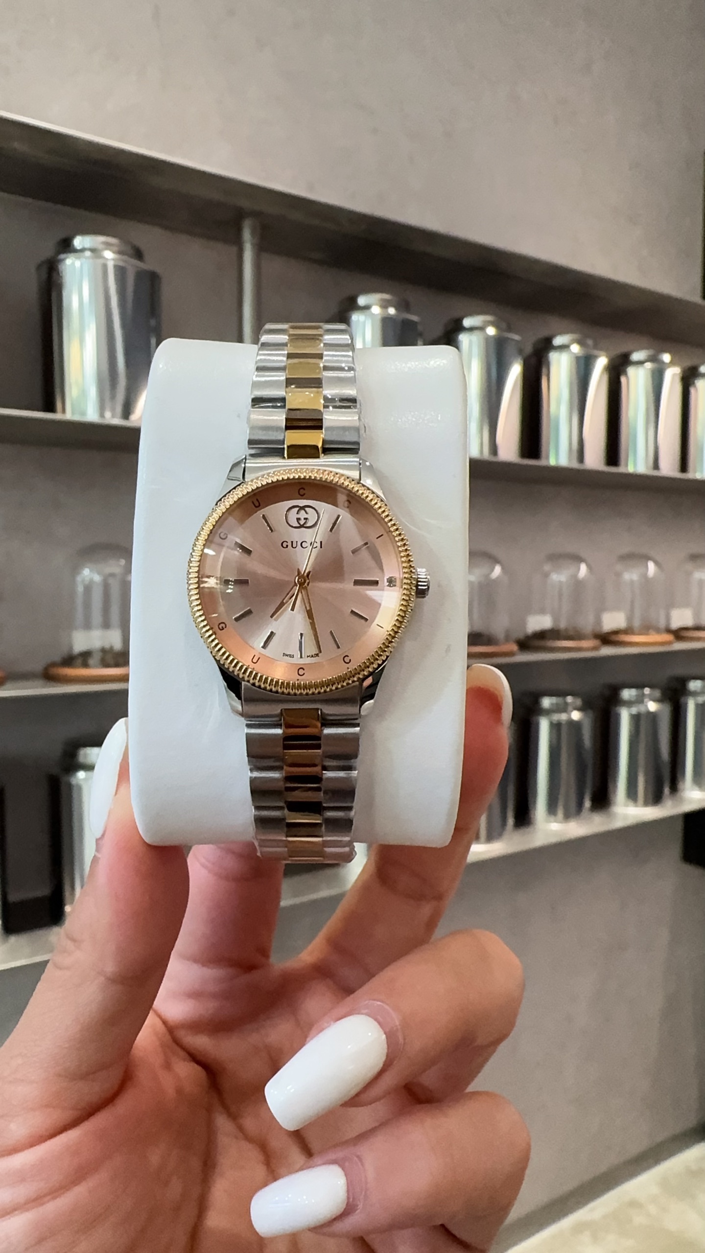 Gucci G-Timeless Essentials Watch, Stainless Steel & Gold, Elegant Design 6 i1747975075049 3705 0 0