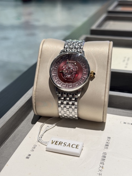 Versace Medusa Alchemy 38mm Watch with 3D Suspended Medusa Head 1 Versace Medusa Alchemy 38mm Watch with 3D Suspended Medusa Head