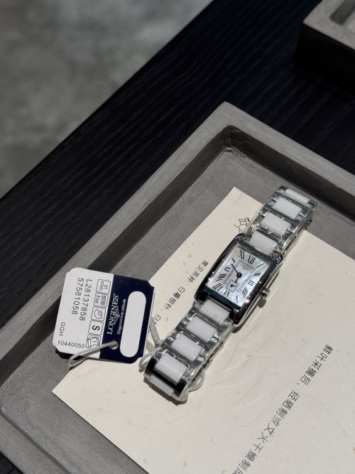 Longines DolceVita Ladies Watch, Stainless Steel Band, Silver Dial, and Roman Numerals 1 Longines DolceVita Ladies Watch, Stainless Steel Band, Silver Dial, and Roman Numerals