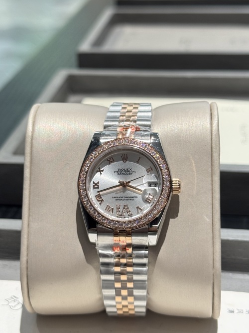 Rolex Datejust Women's Watch - Silver Dial, Stainless Steel & Diamond Bezel 1 Rolex Datejust Women's Watch - Silver Dial, Stainless Steel & Diamond Bezel
