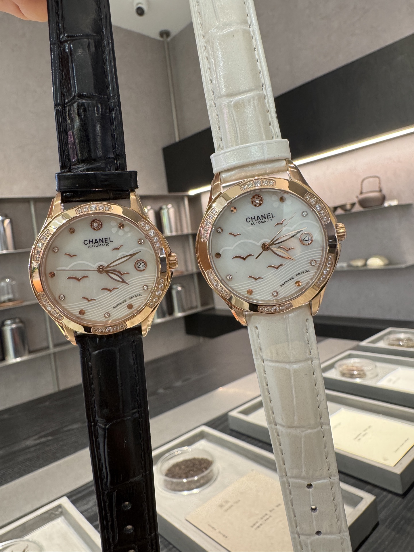 Chanel Women's Watch, Quartz Movement, Stainless Steel, Leather or Ceramic Band