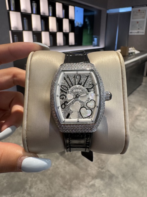Franck Muller V32 Diamond-Accented Watch with Leather Band, 32mm 1 Franck Muller V32 Diamond-Accented Watch with Leather Band, 32mm