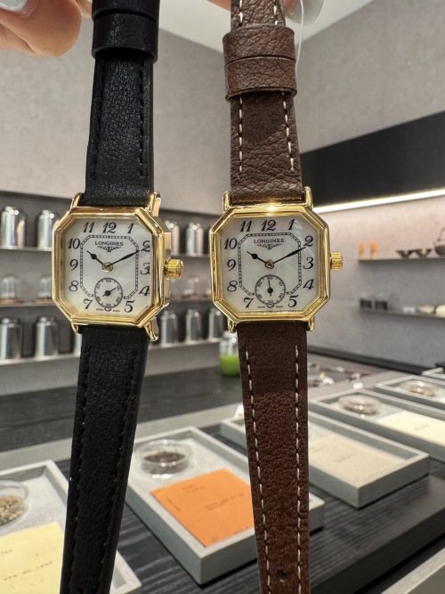Longines Vintage Women's Watch with Pearl Dial and Leather Band, 24mm 1 Longines Vintage Women's Watch with Pearl Dial and Leather Band, 24mm