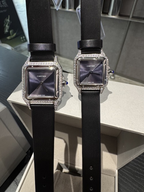 Cartier Panthère de Cartier Watch, 22 mm, quartz movement, steel and diamonds 1 Cartier Panthère de Cartier Watch, 22 mm, quartz movement, steel and diamonds
