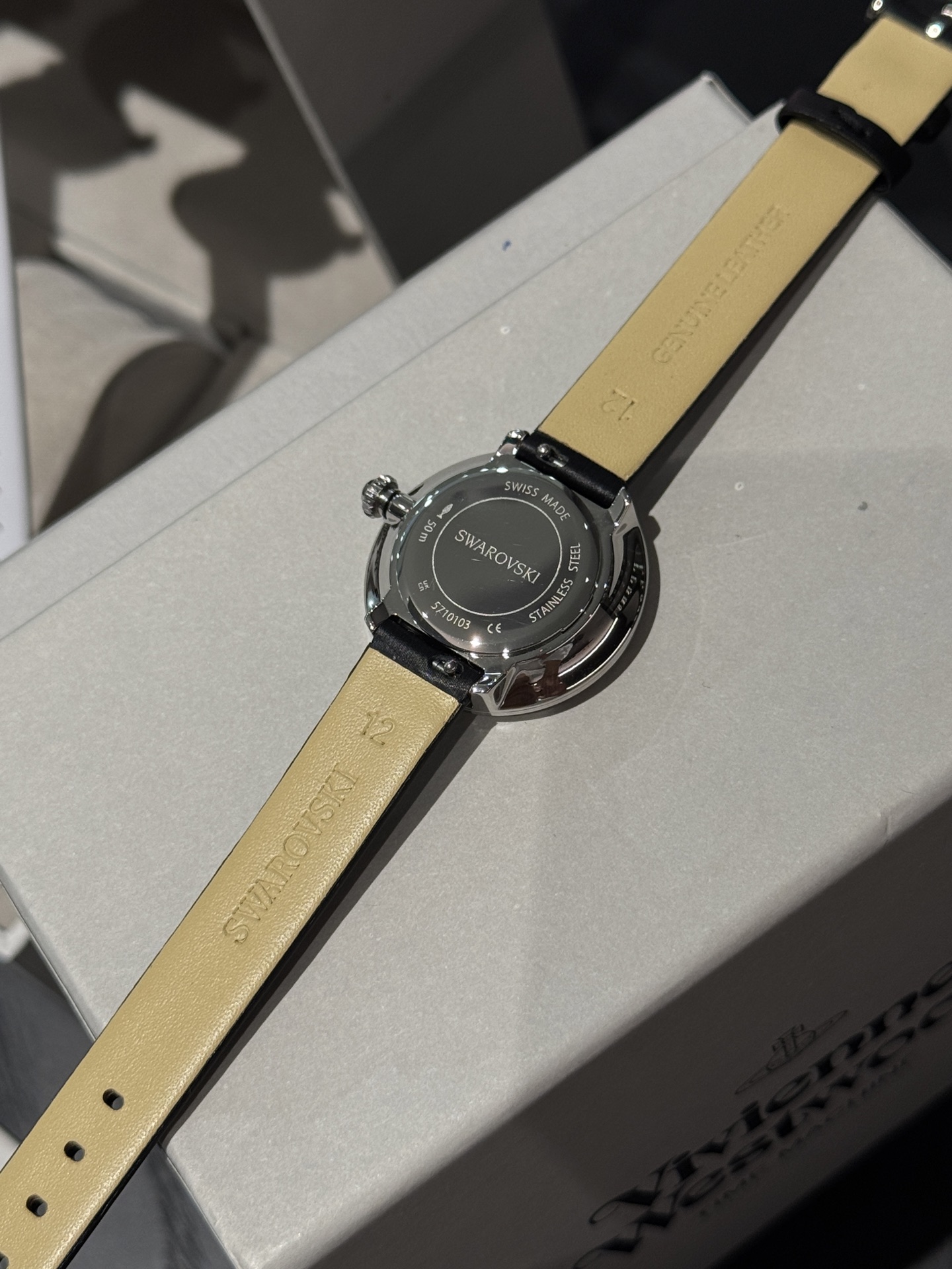 Vivienne Westwood Women's Black Leather Strap Watch with Crystal Accents 9 i1756969320085 9791 0 1