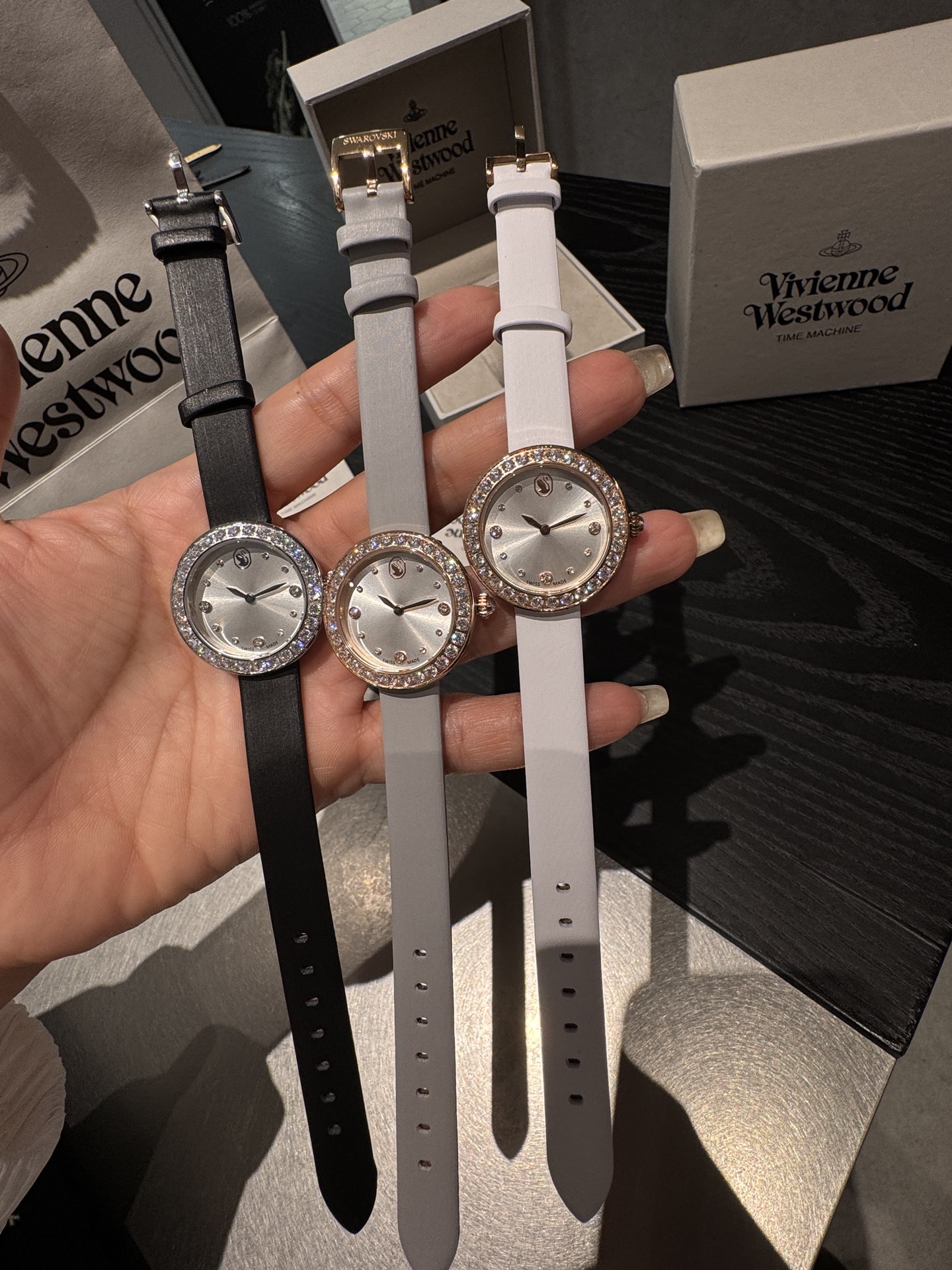 Vivienne Westwood Women's Black Leather Strap Watch with Crystal Accents 10 i1756969320158 2240 0 7