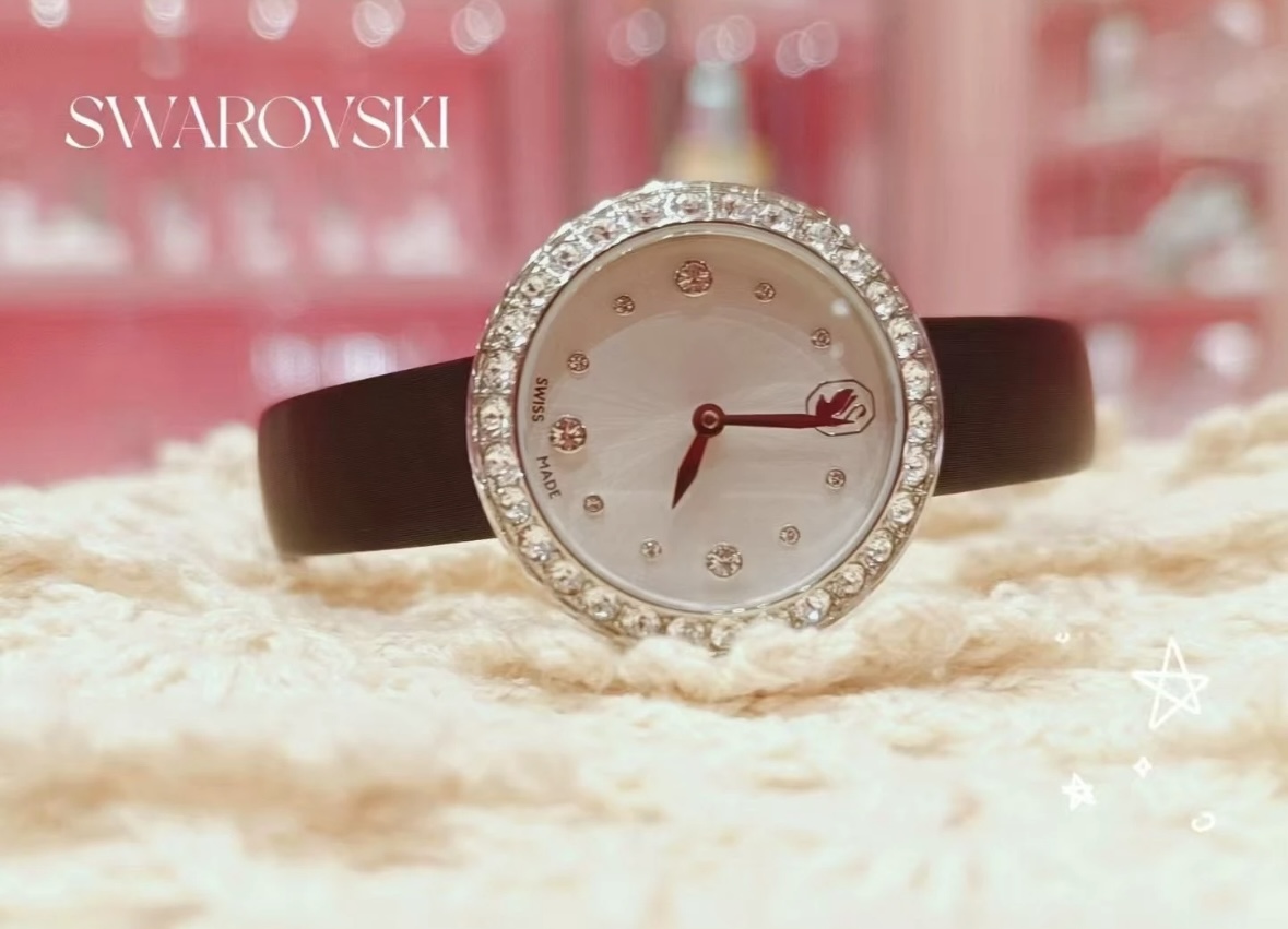 Swarovski Matrix Tennis Watch, Black Leather Strap, Stainless Steel Case 7 i1756969646164 2420 0 5