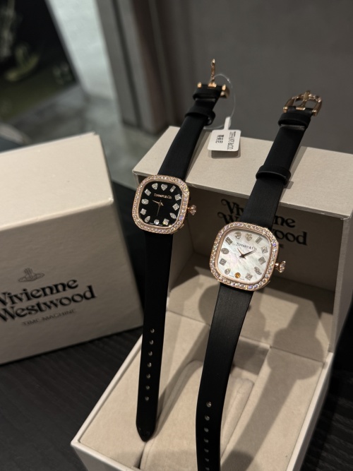 Tiffany & Co. Diamond Accent Watch with Leather Band - Elegant Timepiece 1 Tiffany & Co. Diamond Accent Watch with Leather Band - Elegant Timepiece