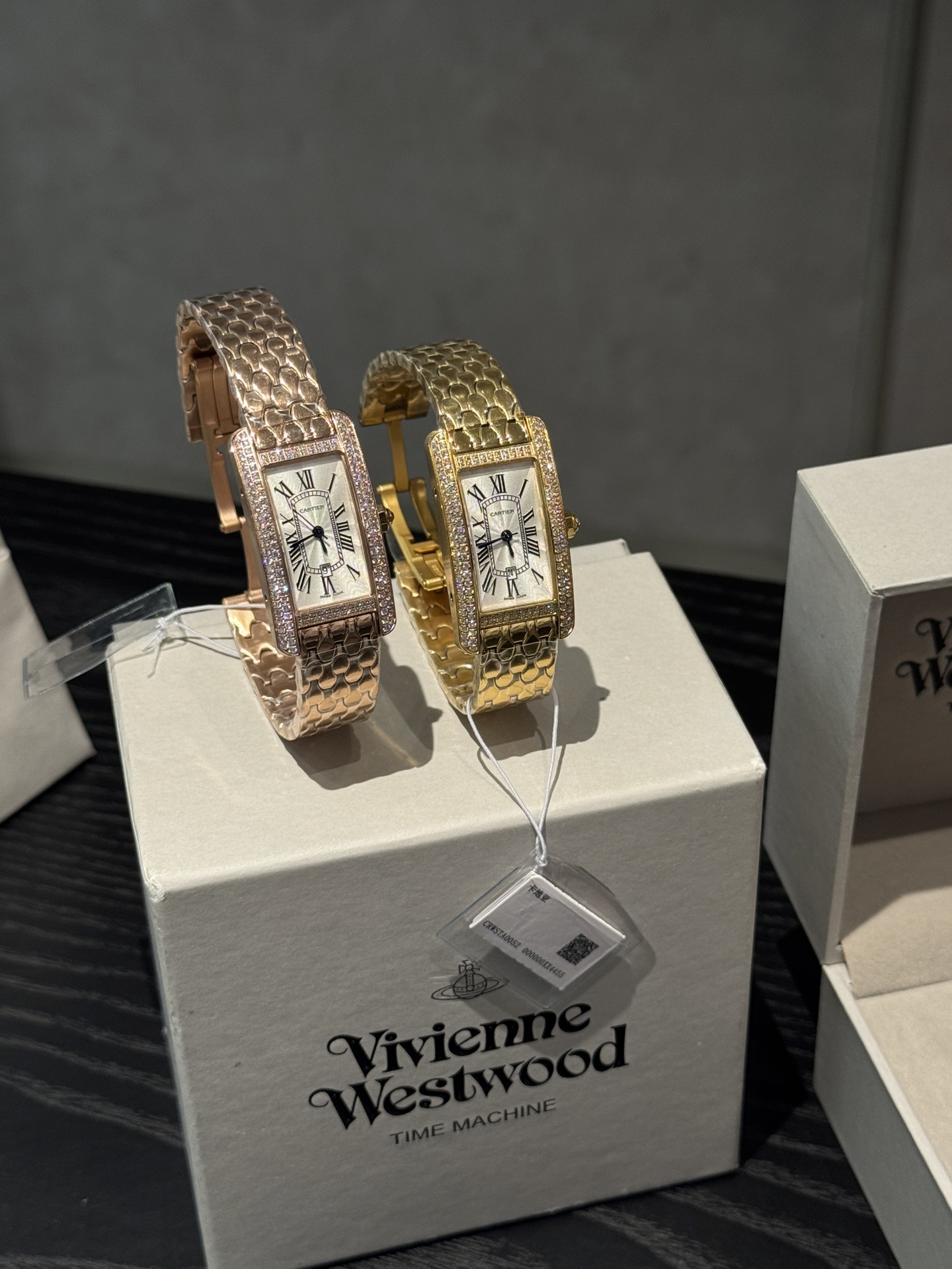 Vivienne Westwood Tank Américaine Women's Watch, Stainless Steel, Double Row Diamond 3 i1757304353585 7539 0 4