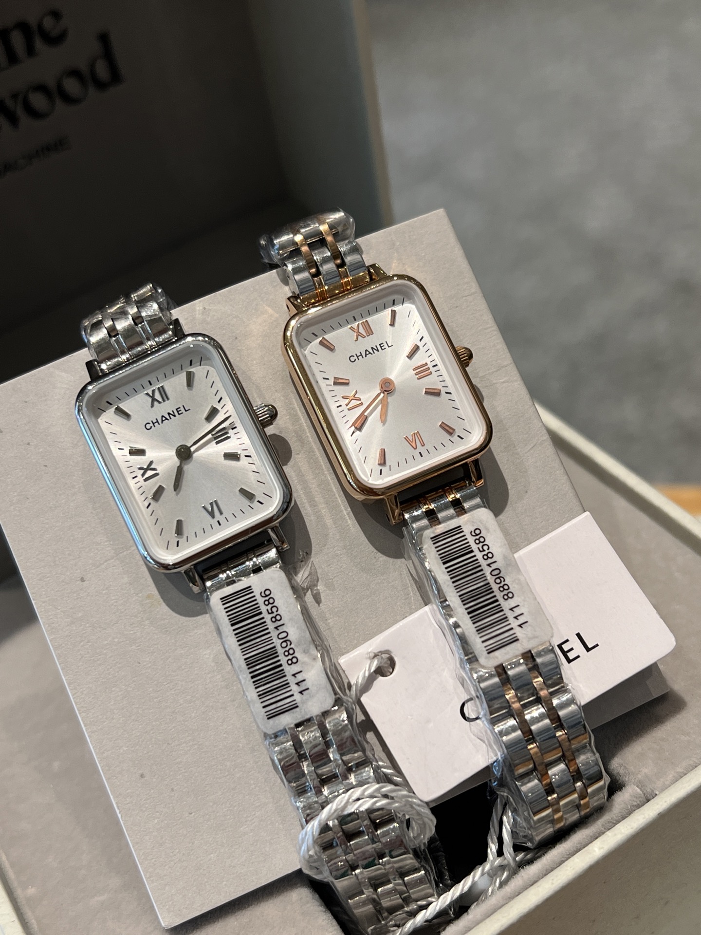 Chanel Premiere two-tone rose gold and silver case bracelet, white dial 26mm Women's Quartz