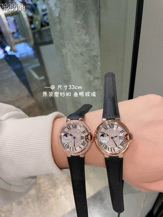 Cartier 卡地亚/33mm 瑞机 鱼眼玻璃 磨砂扣