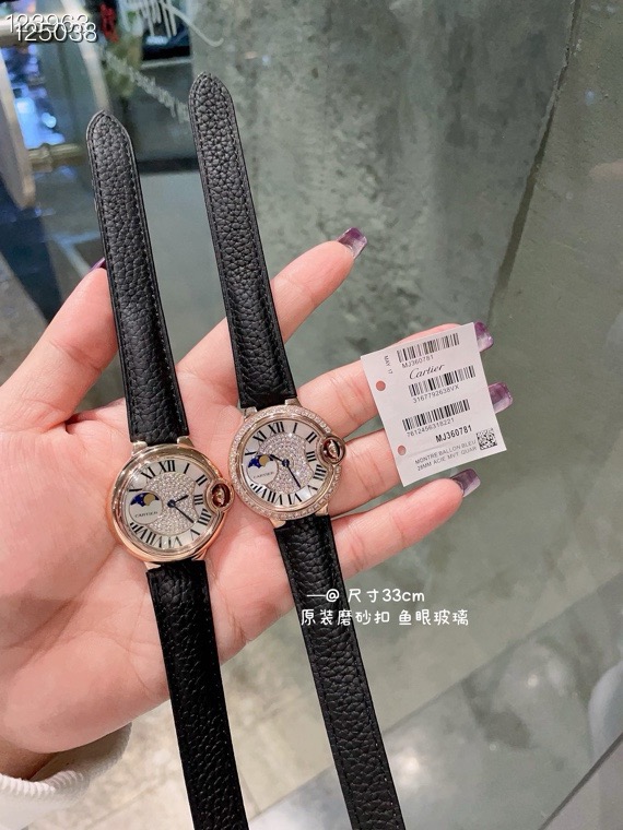 Cartier 卡地亚/33mm 瑞机 鱼眼玻璃 磨砂扣
