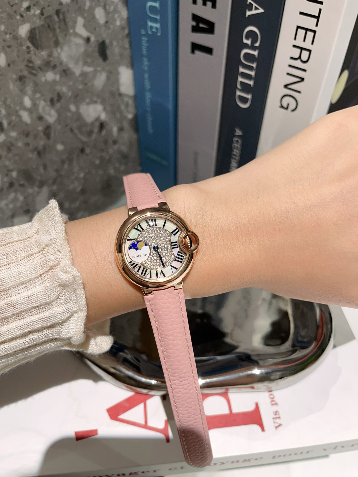 Cartier 卡地亚/33mm 瑞机 鱼眼玻璃 磨砂扣