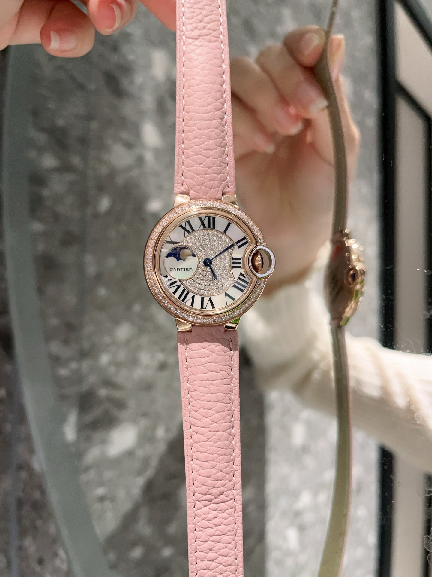 Cartier 卡地亚/33mm 瑞机 鱼眼玻璃 磨砂扣