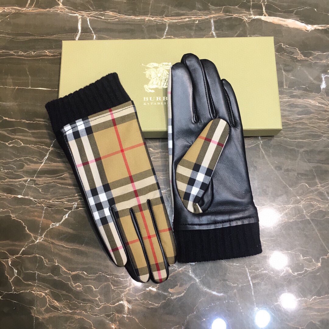 ️巴宝莉Burberry️爆款热卖顶级原单官网同步女士新款高档羊皮手套百分百选用进口小羊皮内里羊绒保暖舒