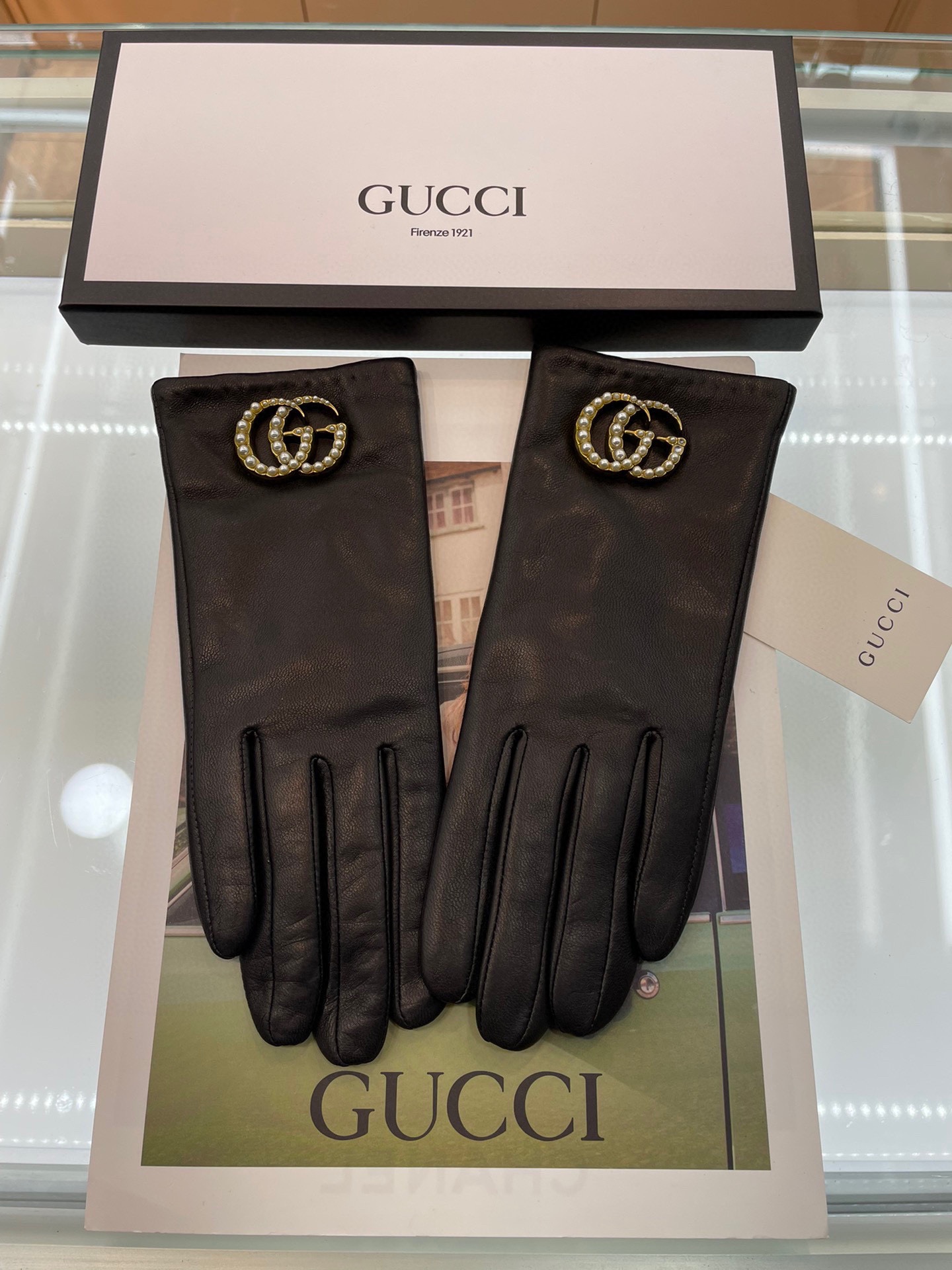 ️Gucci️爆款到顶级原单官网同步女士新款高档羊皮手套百分百选用进口小羊皮内里绒里保暖舒适更佳皮质光泽