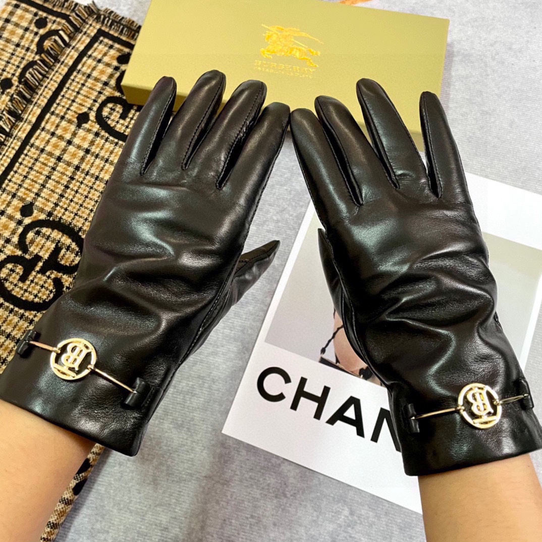 High-Quality Sheep-Skin Gloves, Warmer and Better, Imported Lamb-Skin, Soft Leather, Original Gold. - 图片 8