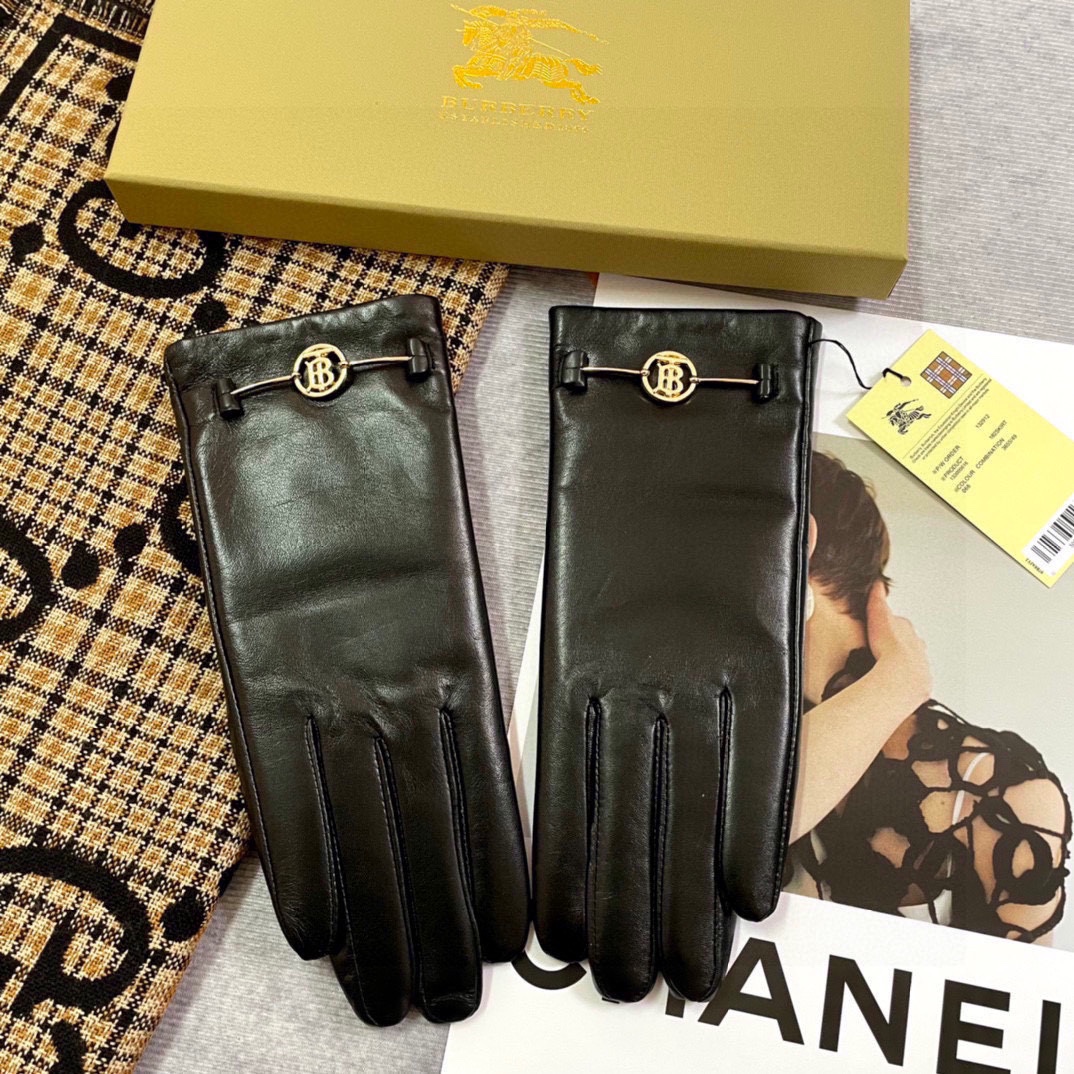 High-Quality Sheep-Skin Gloves, Warmer and Better, Imported Lamb-Skin, Soft Leather, Original Gold. - 图片 1