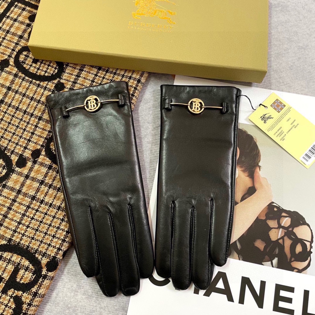 High-Quality Sheep-Skin Gloves, Warmer and Better, Imported Lamb-Skin, Soft Leather, Original Gold. - 图片 2