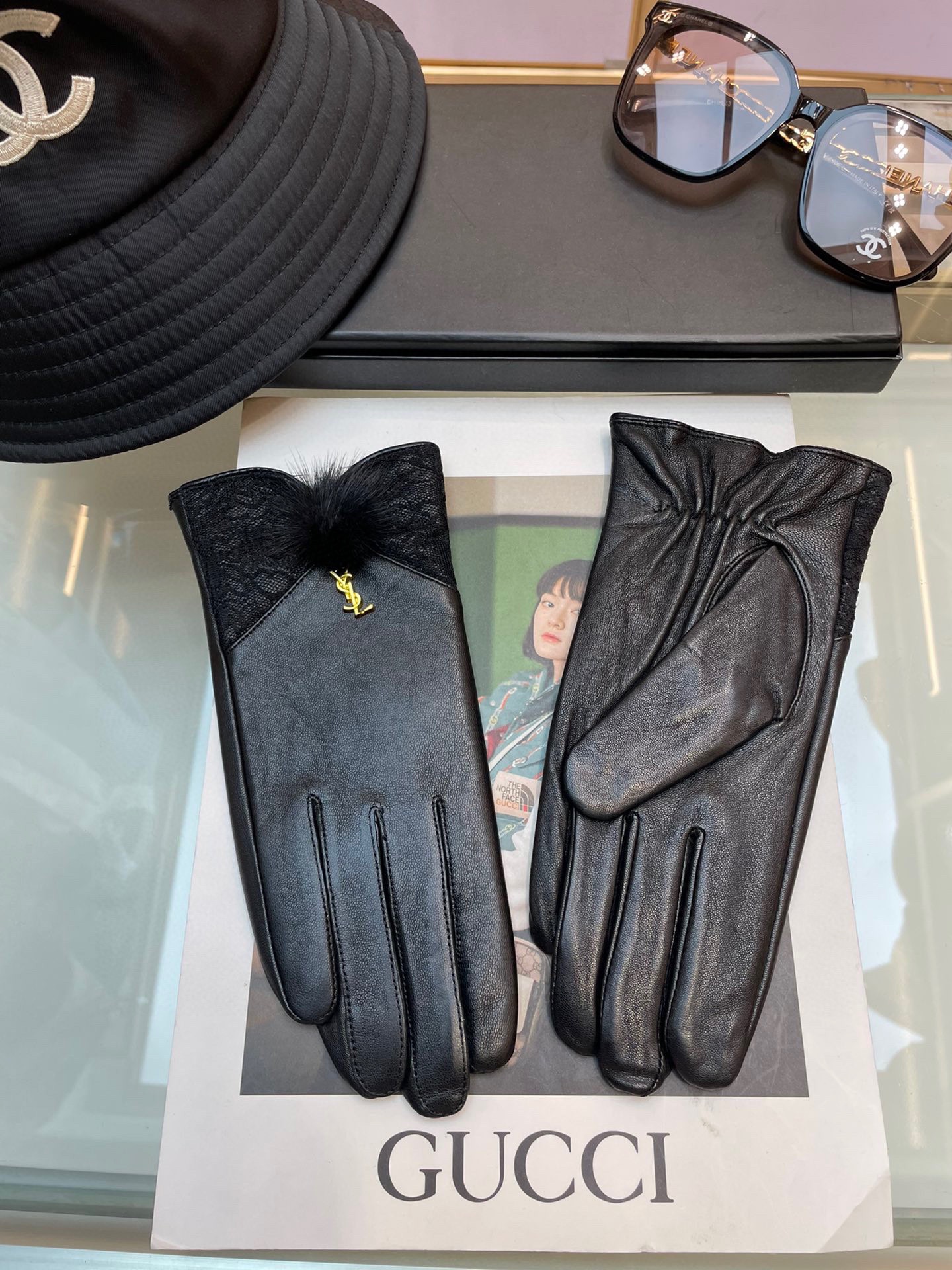 The new Ms. 263 Ysl glove, the wool, the cortex, the cortex, the hand show, the mass. - 图片 2