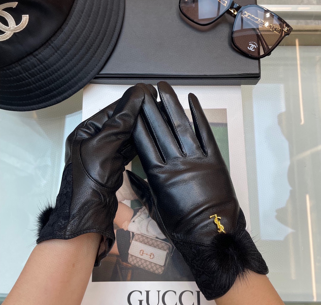 The new Ms. 263 Ysl glove, the wool, the cortex, the cortex, the hand show, the mass. - 图片 8