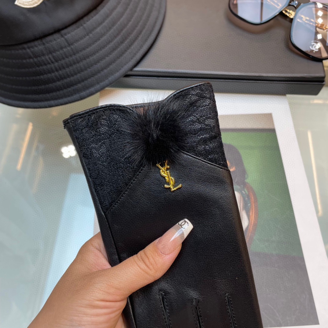 The new Ms. 263 Ysl glove, the wool, the cortex, the cortex, the hand show, the mass. - 图片 4