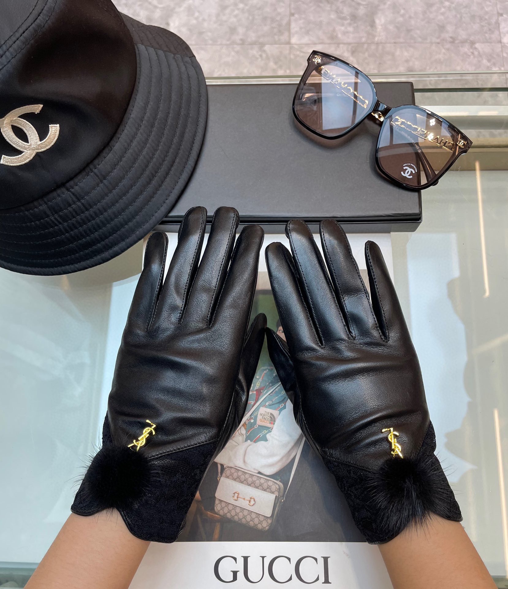 The new Ms. 263 Ysl glove, the wool, the cortex, the cortex, the hand show, the mass. - 图片 6