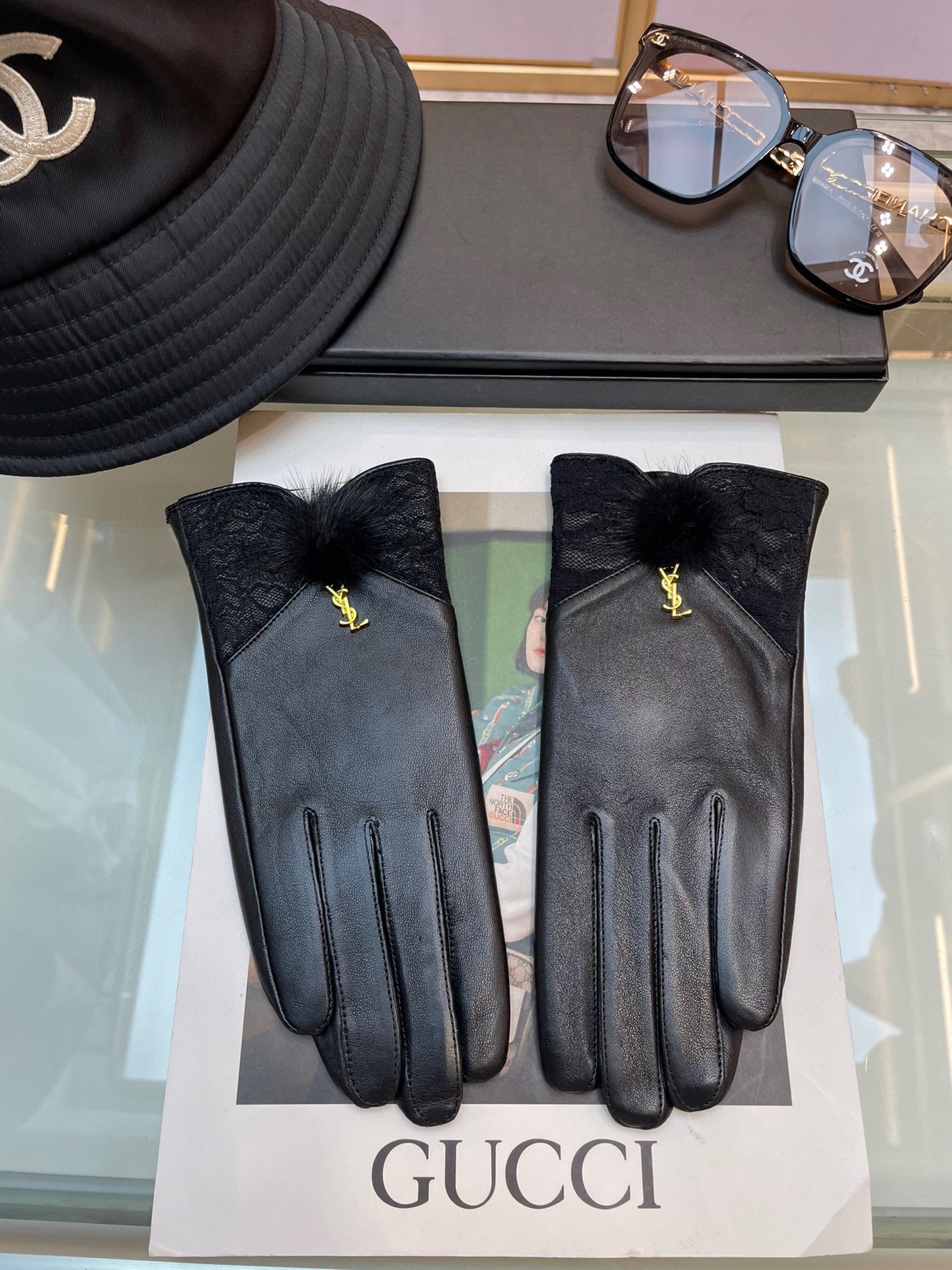 The new Ms. 263 Ysl glove, the wool, the cortex, the cortex, the hand show, the mass. - 图片 3