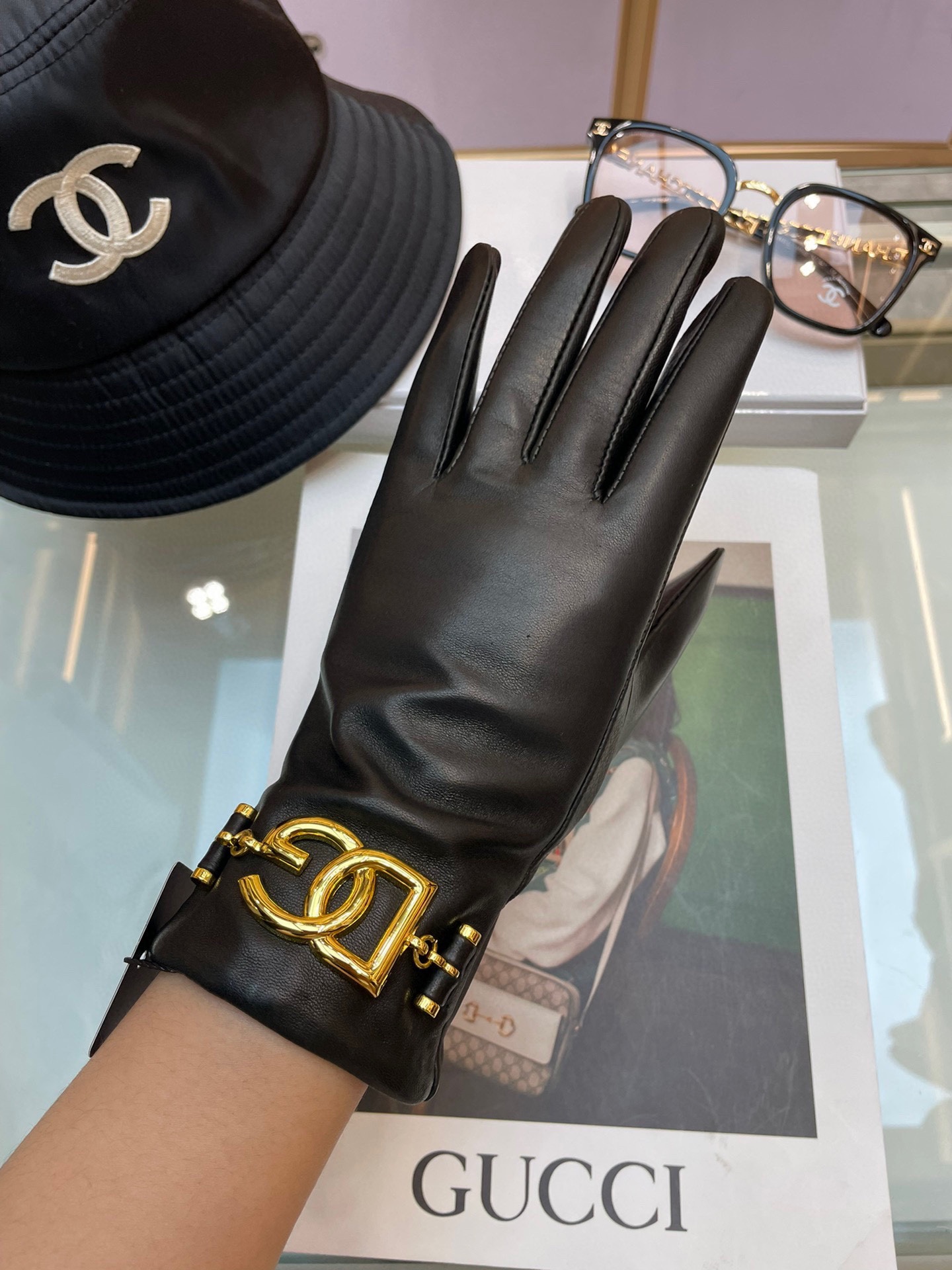 DG363 TO DG363 FOR THE NEW HIGH-GRADE LAMB-SKIN GLOVES, 100% FOR THE IMPORTED LAMB-SKIN - 图片 5