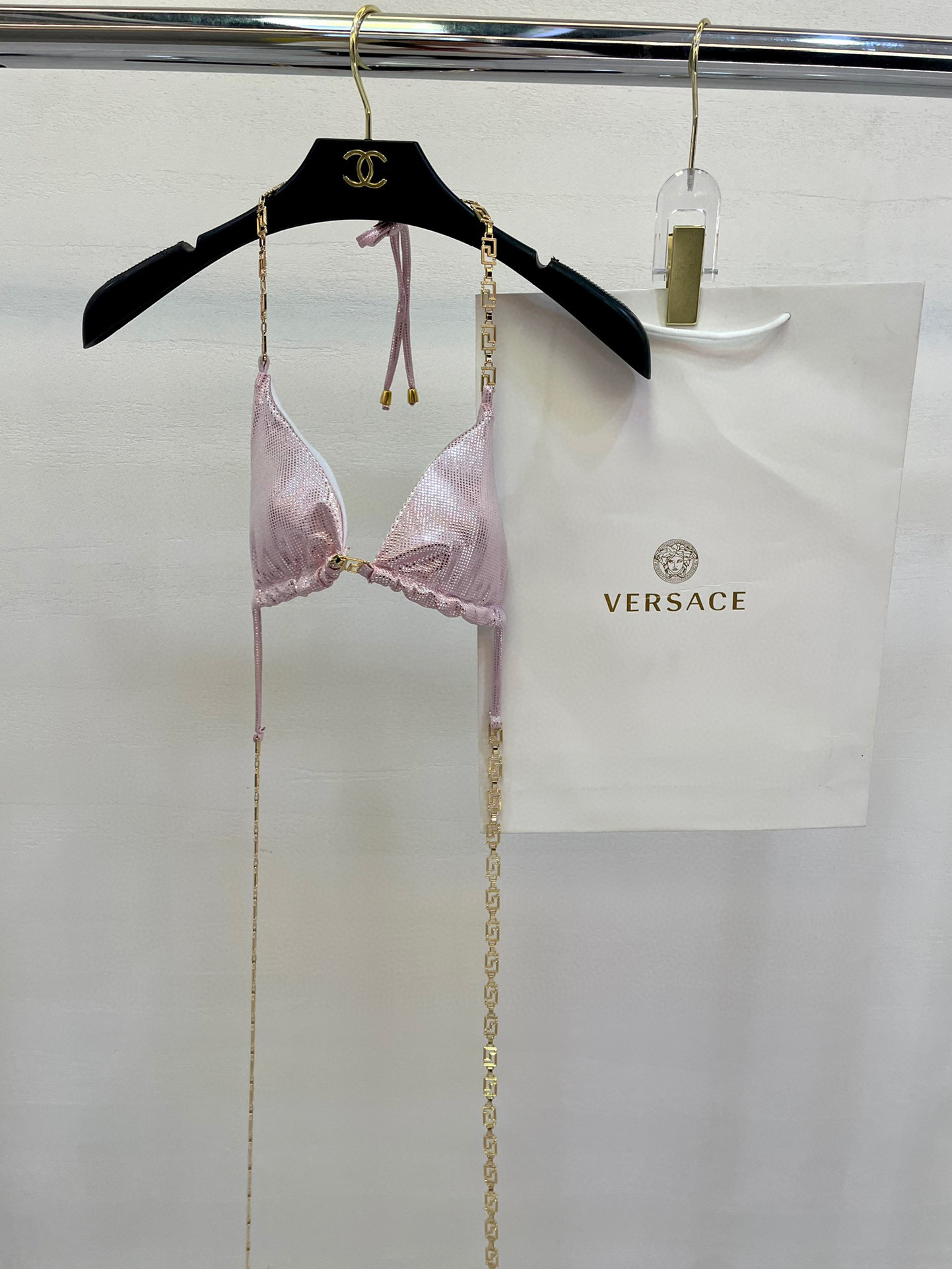  范思哲比基尼 重工五金 链条 👙❤️😍🥰适合多种场景的游泳衣🏊‍♀️海边 游泳池 温泉 水上乐园 漂流