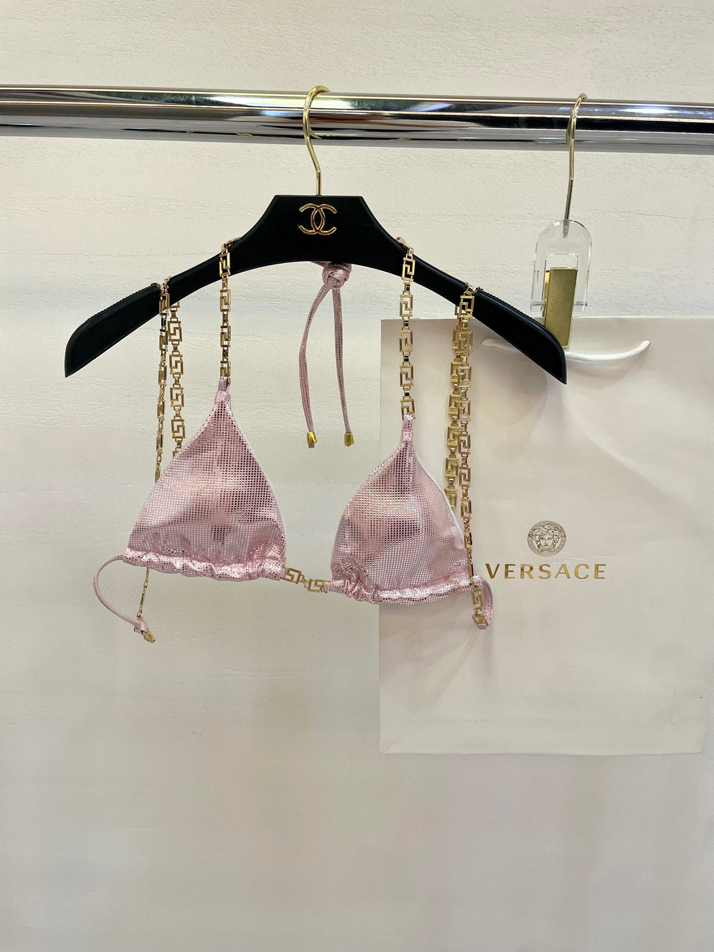  范思哲比基尼 重工五金 链条 👙❤️😍🥰适合多种场景的游泳衣🏊‍♀️海边 游泳池 温泉 水上乐园 漂流
