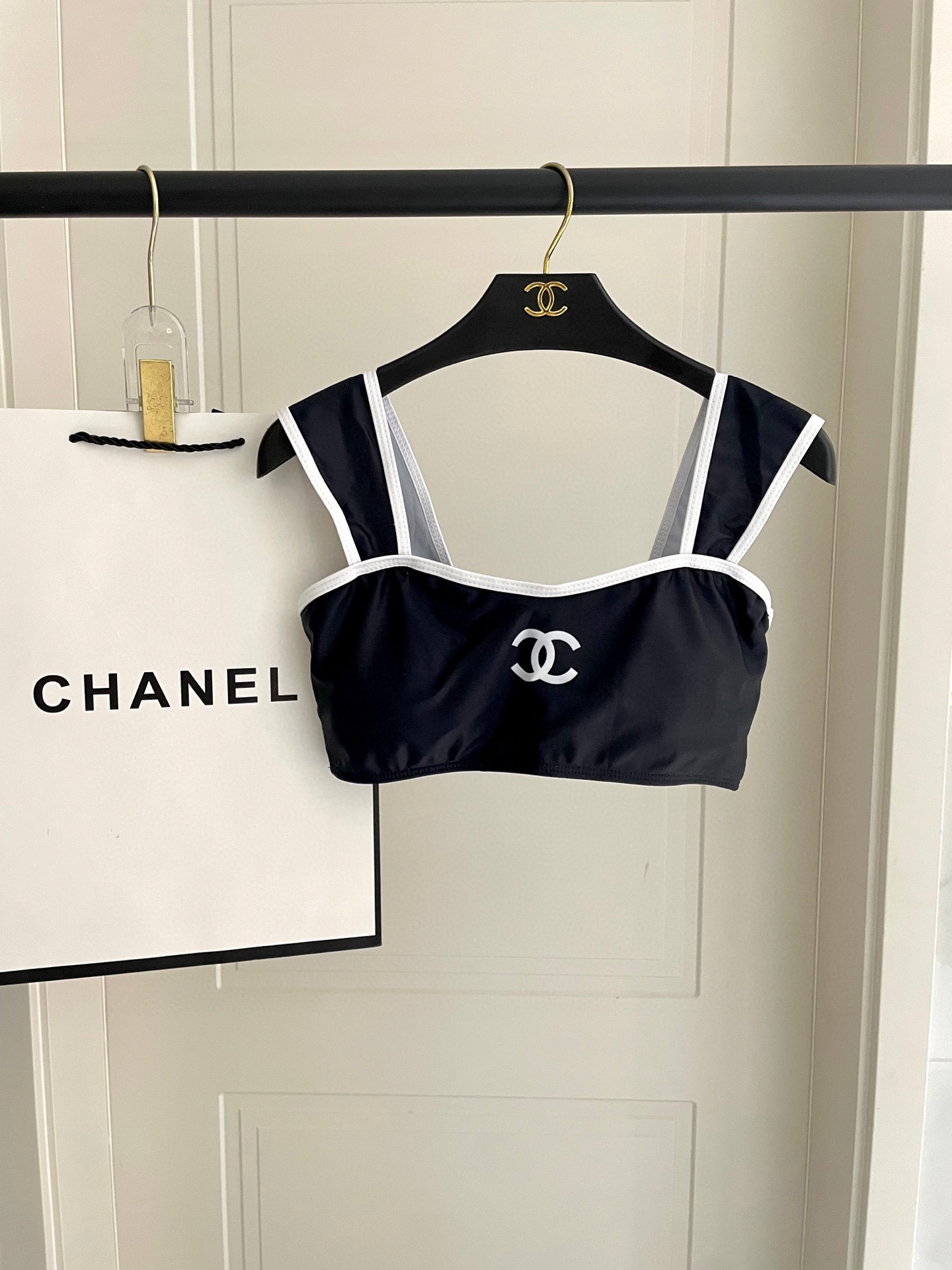  Chanel分体😍🥰适合多种场景的游泳衣🏊‍♀️海边 游泳池 温泉 水上乐园 漂流都可以😌内搭也完全可