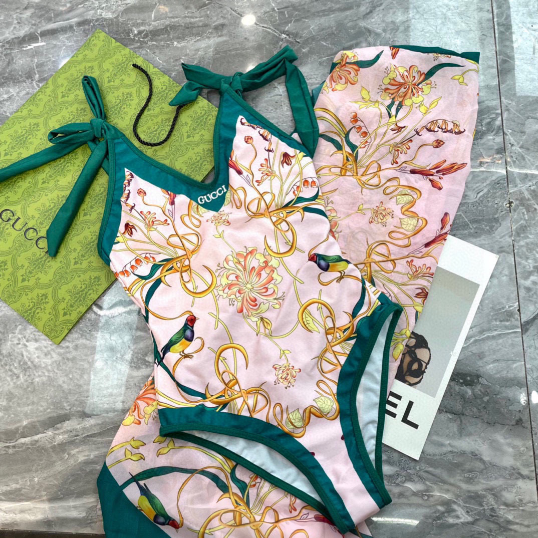  Gucci新款泳衣2件套 😍🥰适合多种场景的游泳衣🏊‍♀️海边 游泳池 温泉 水上乐园 漂流都可以😌内