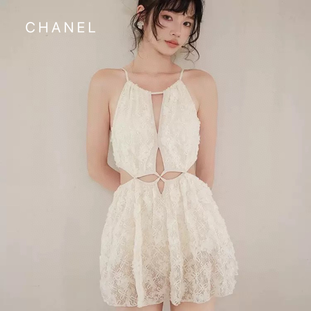  Chanel新款连体裙裤 双层雪纺 实物超仙 顶级版本 😍🥰适合多种场景的游泳衣🏊‍♀️海边 游泳池 