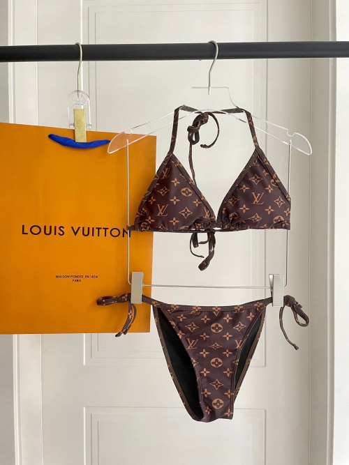 Louis Vuitton Monogram Bikini Set - Stylish Swimwear for Women 1 Louis Vuitton Monogram Bikini Set - Stylish Swimwear for Women