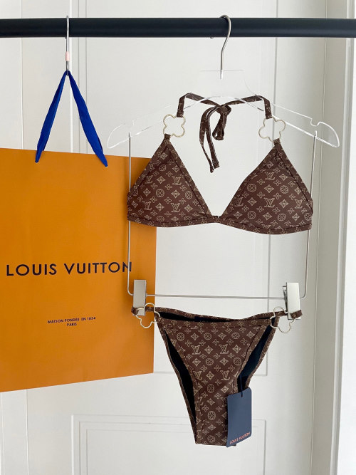 Louis Vuitton Women's Bikini Swimsuit Monogram Print 1 Louis Vuitton Women's Bikini Swimsuit Monogram Print